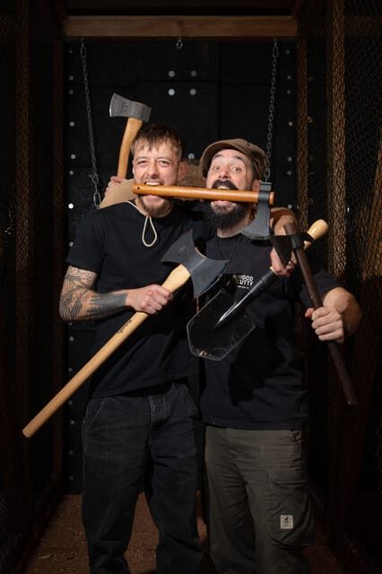 Axe Throwing Experience - What happens on arrival: briefing, coaching, then your first throws