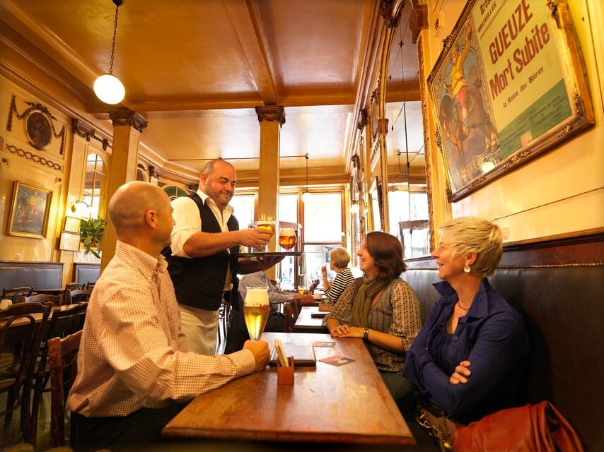 Brussels: Belgian Beer Tasting Tour - Stop 4: Delirium Cafe for Choice, Variety, and Big Beer-Bar Energy