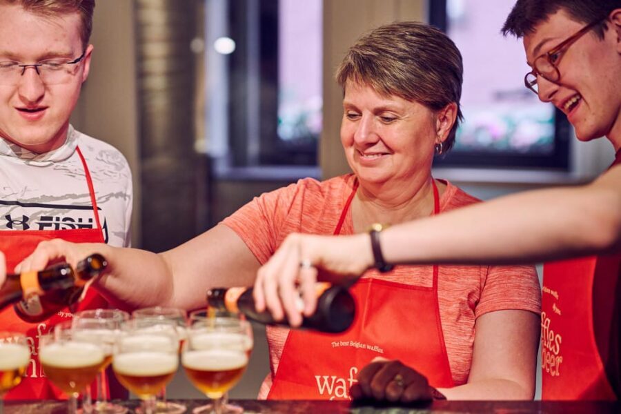 Brussels: Belgian Waffle Making Workshop with Beer Tasting - Where This Happens: Oud Korenhuis, Brussels