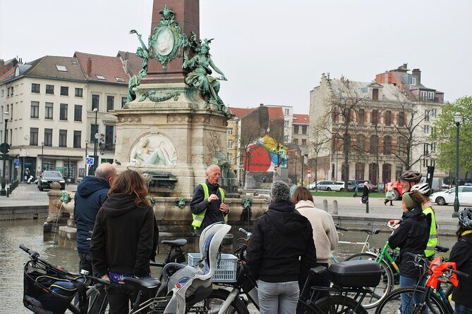 Brussels Highlights & Hidden Gems Bike Tour - La Bourse and Place Sainte-Catherine: the center, explained fast