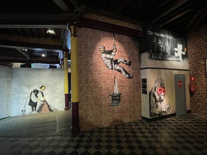 Brussels: The World of Banksy Museum Permanent Exhibition - Photos, Videos, and the Gift Shop Detour
