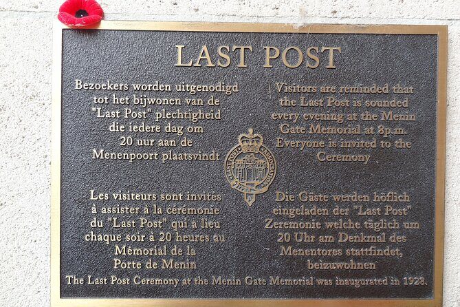 Flanders World War I Battlefields Private Tour from Brussels - Stop 2: Ypres Salient to Poelkapelle and the Tank Memorial
